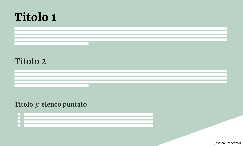 Content design: Differenzia bene i titoli dei paragrafi