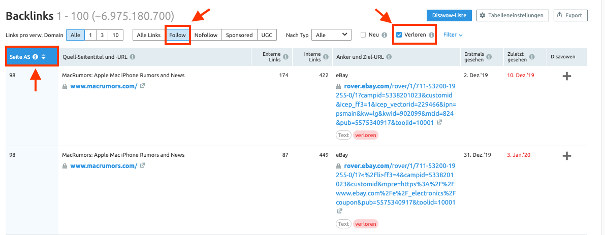 Linkbuilding: Verlorene Links