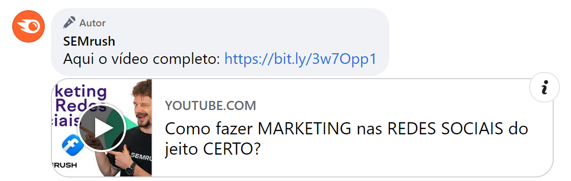 como ganhar inscritos no youtube - comentário com link para o vídeo completo