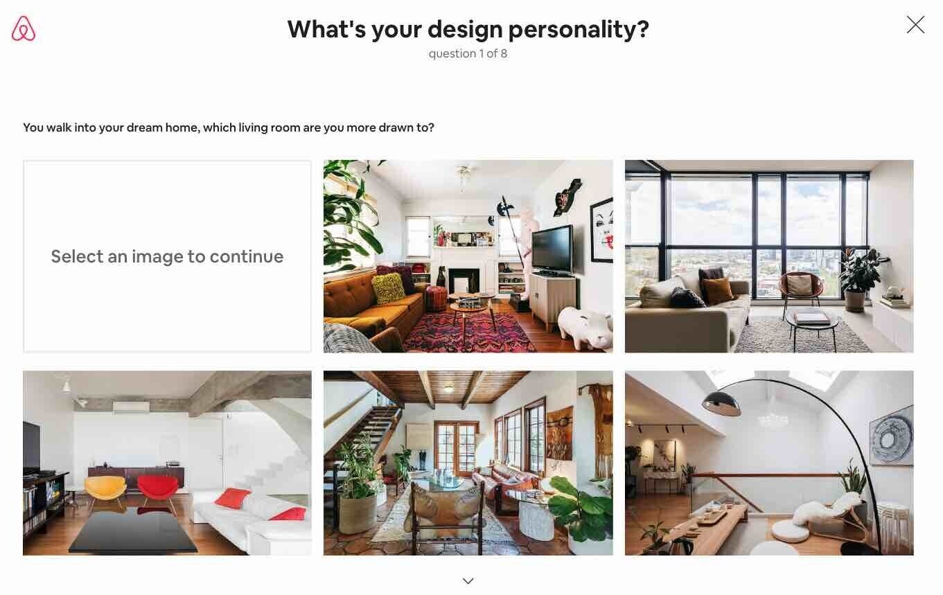 Airbnb’s Design Personality quiz