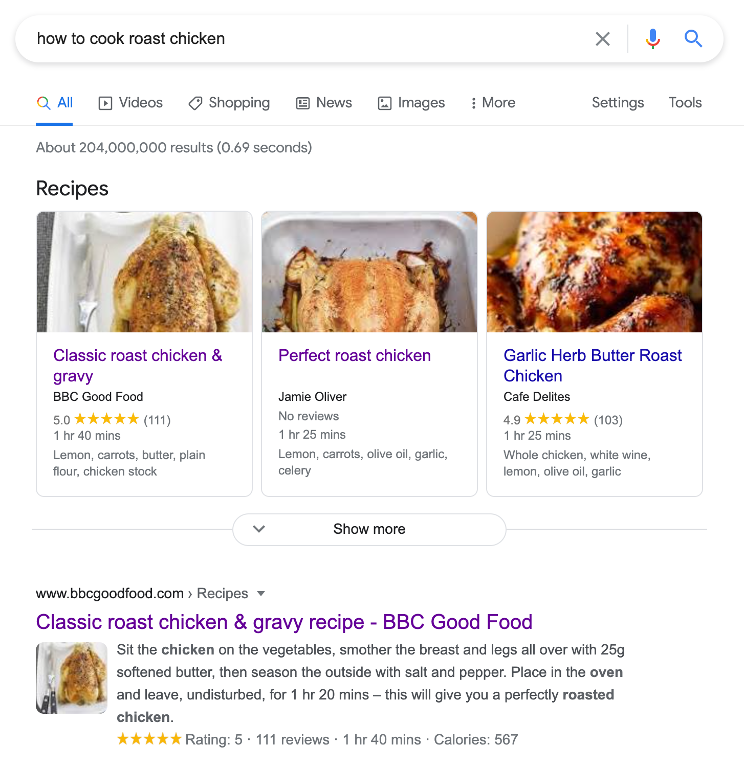 check rich snippets