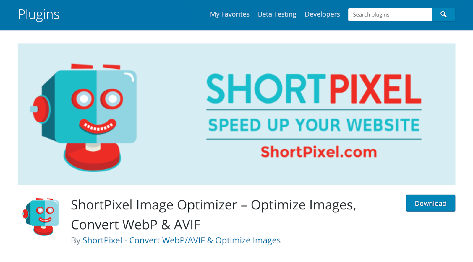 ShortPixel plugin
