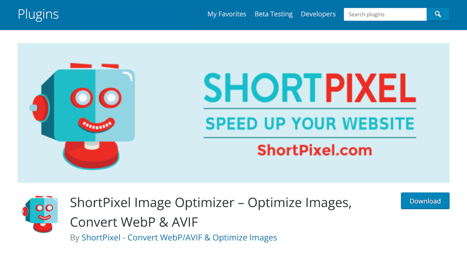 Plugin ShortPixel