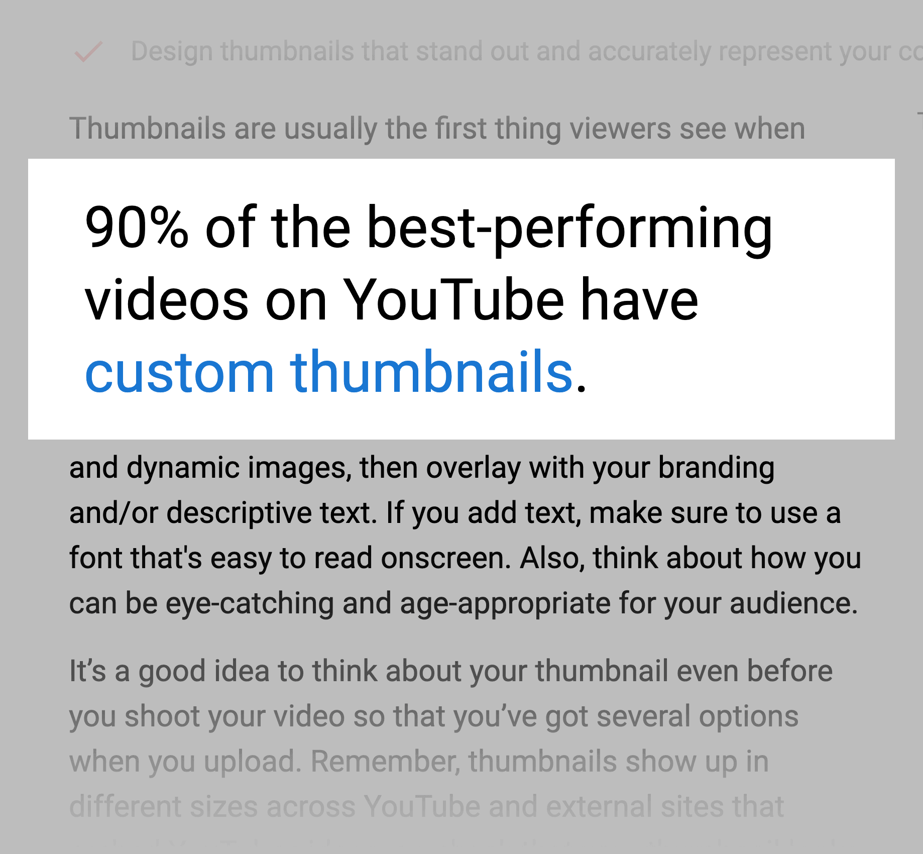 90 % der erfolgreichsten YouTube-Videos haben Thumbnails