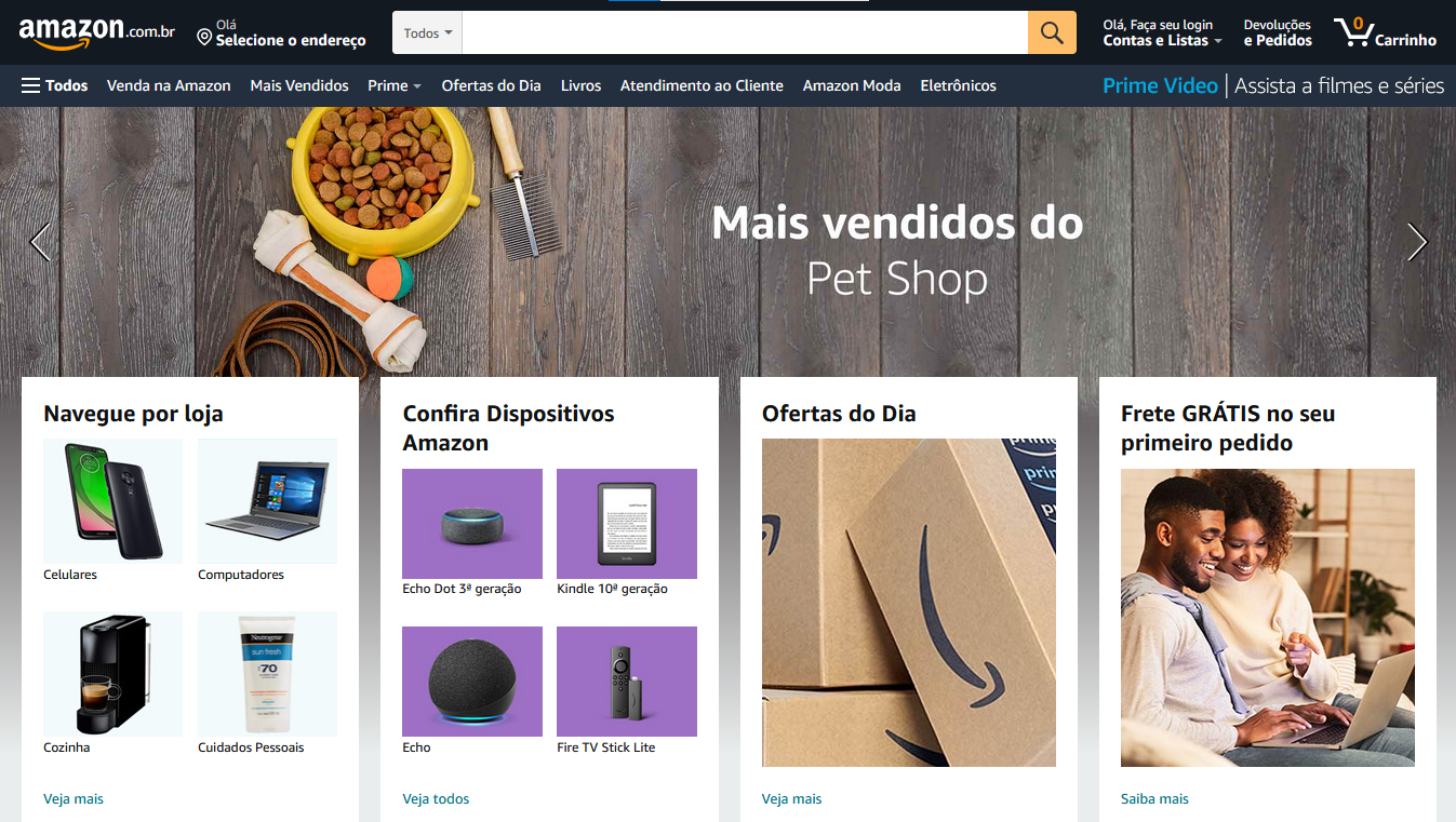 Os 10 principais motores de busca 18 home da amazon