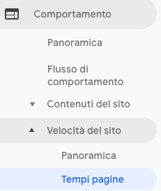 Come controllare su Analytics la velocità di caricamento di una landing page