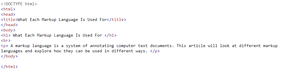 html code example