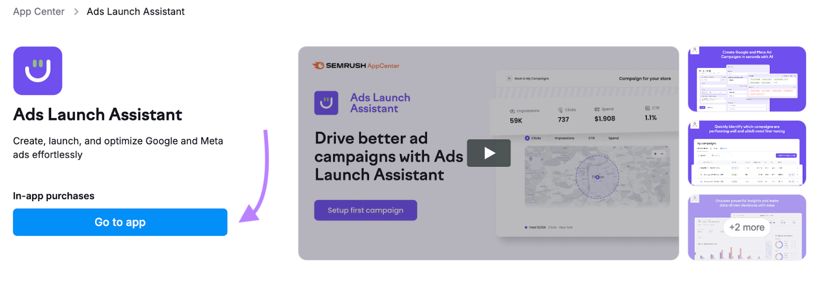 Setting up your Ads Launch Assistant account