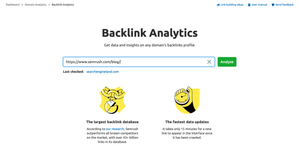 Analyze Backlinks