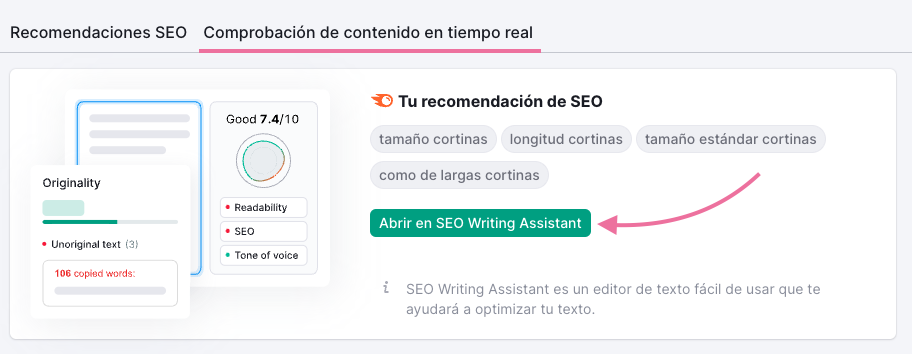 Cuando estés listo para comenzar a escribir, abre SWA