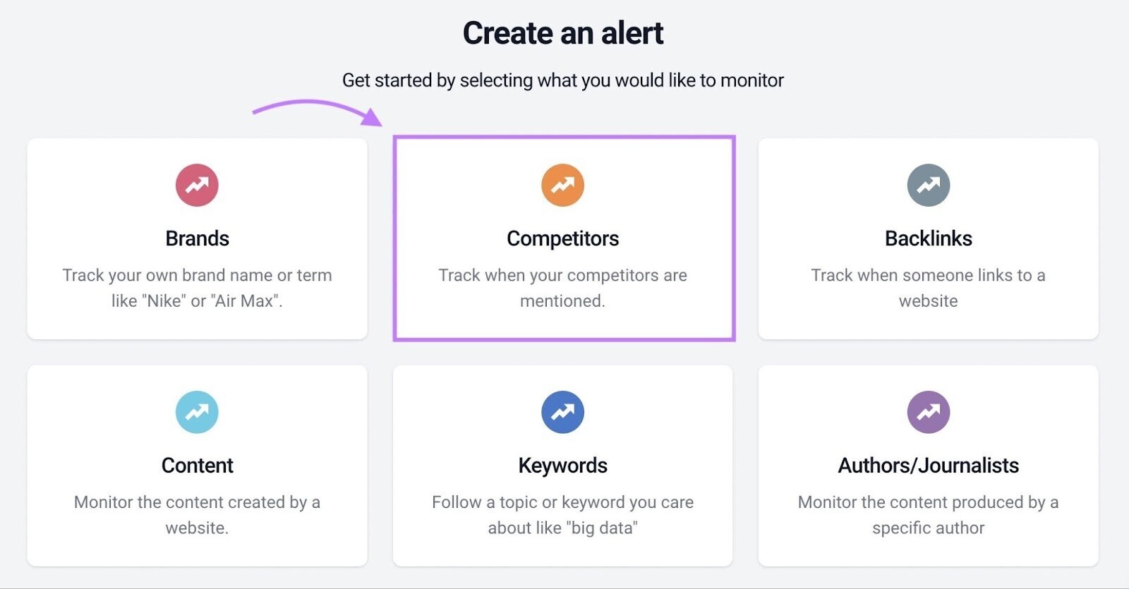 BuzzSumo’s "Create an alert" page