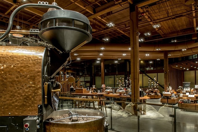 The Starbucks Reserve Roastery in Seattle