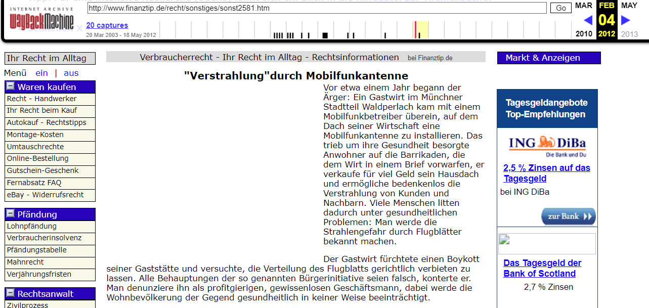 Content im Internet-Archiv