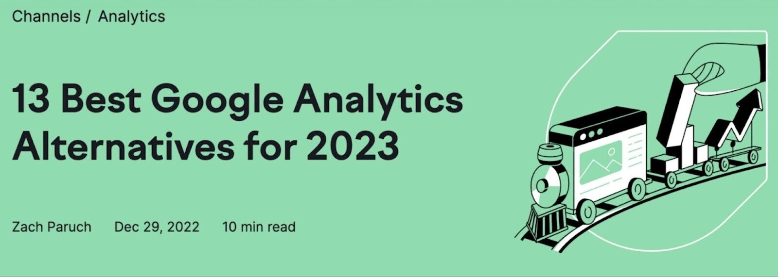 Titre du blog « 13 meilleures alternatives Google Analytics pour 2023 »