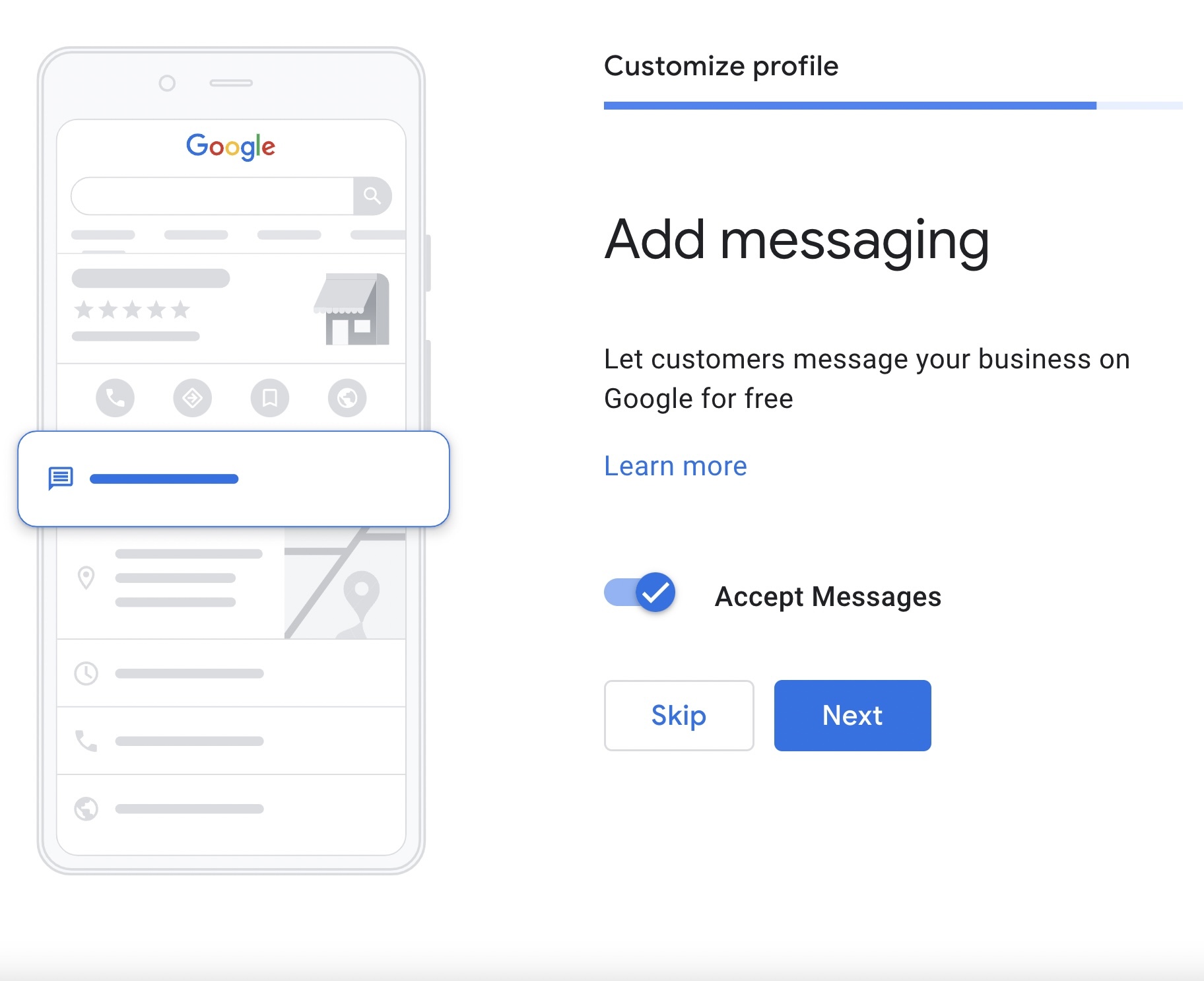 Guia Definitivo do Google Meu Negócio 23 permitir mensagens