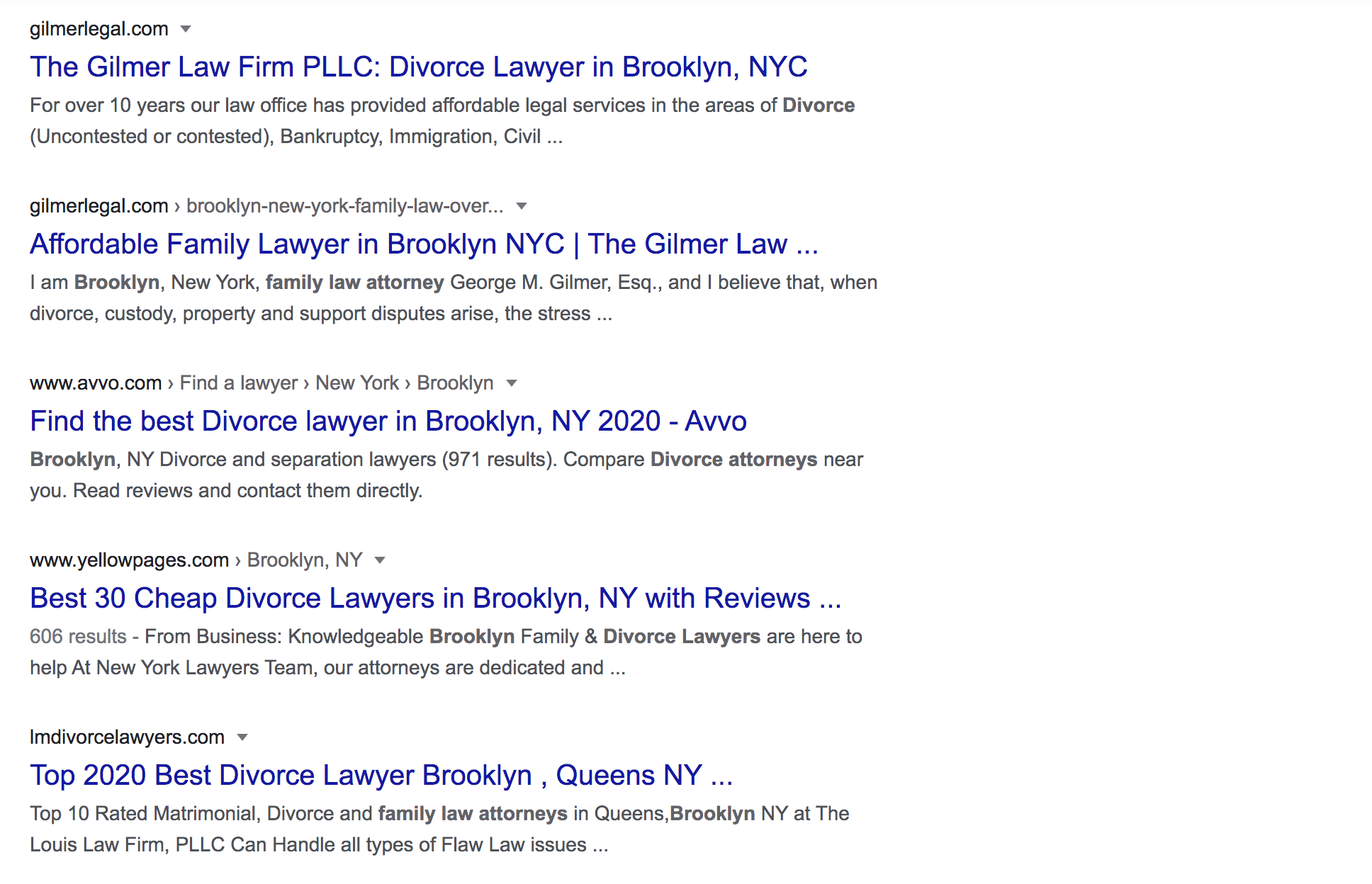 attorney homepages