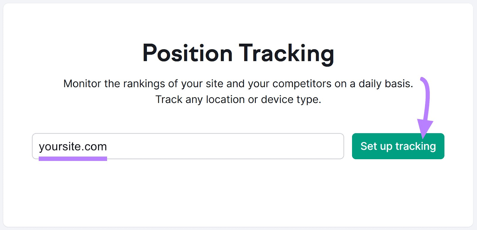 Position Tracking tool