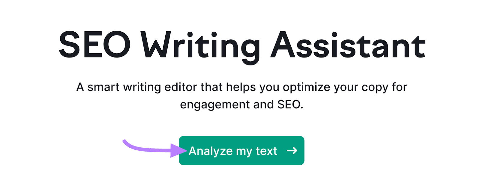 SEO Writing Assistant tool