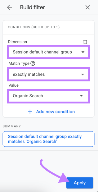 Applying the filter to isolate integrated  hunt  postulation   data