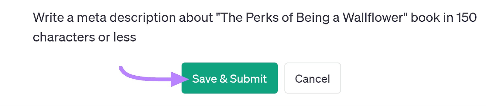 "Save & Submit " button highlighted
