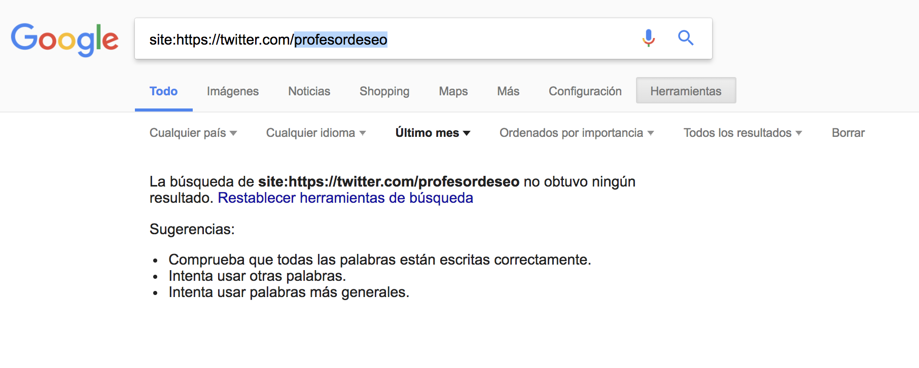 SEO en redes sociales - Twitter @profesordeseo