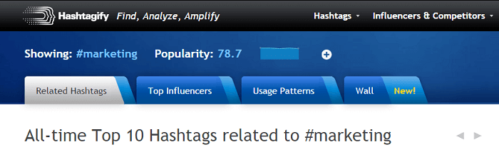 Cómo crear un hashtag-hashtagify.me