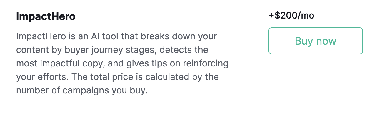 14 melhores alternativas do Google Analytics para 2023 13 ImpactHero preço