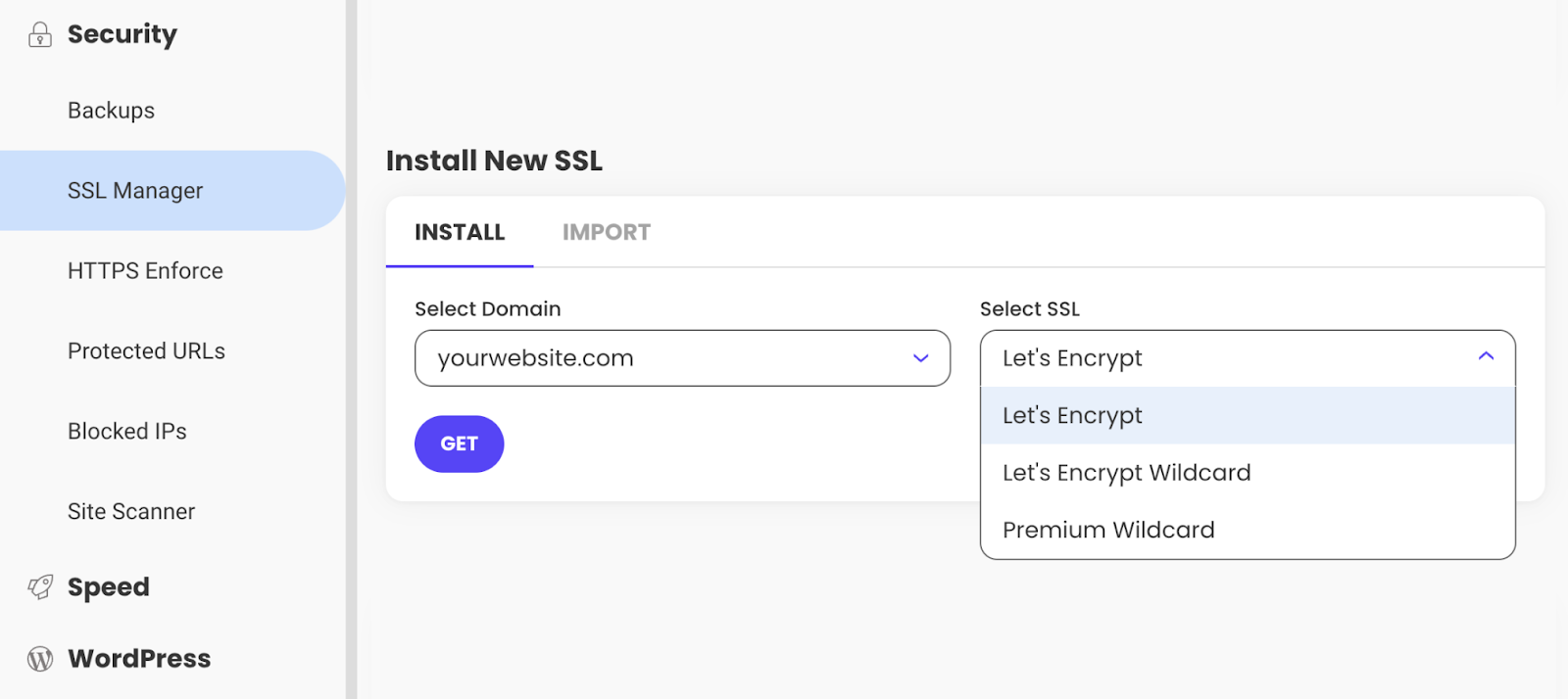 instala un nuevo SSL