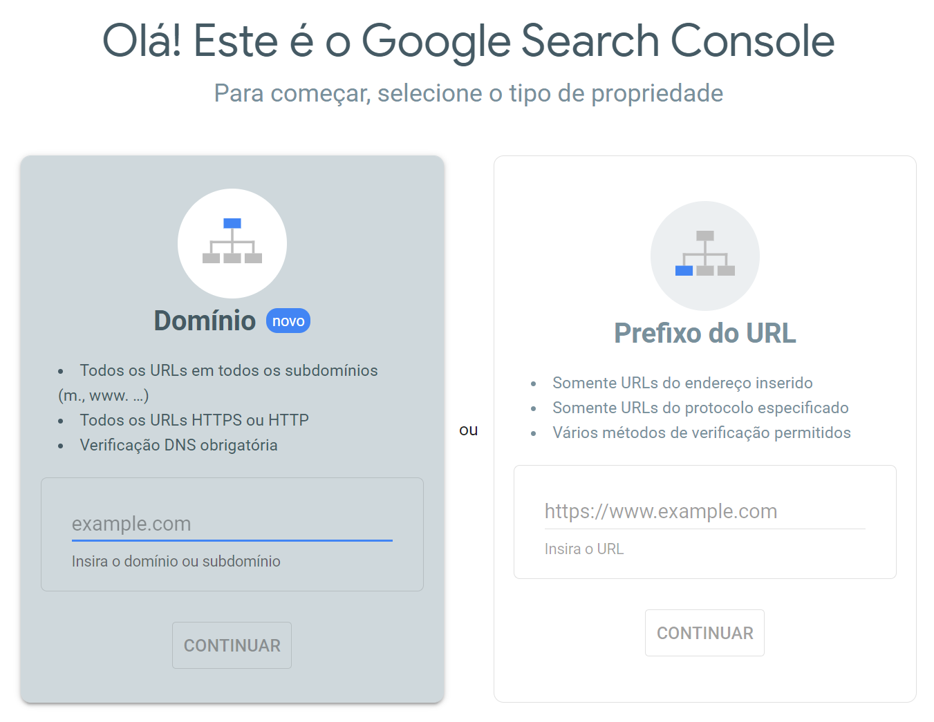 volume de pesquisa de palavras-chave - tela do google search console