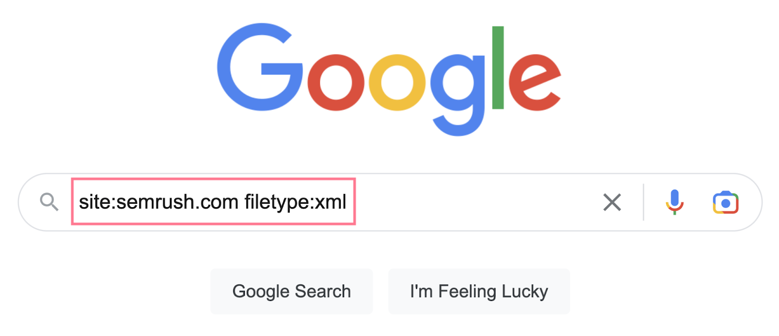 search operator in google