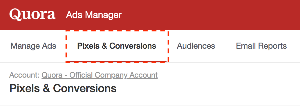 Quora Ads Manager