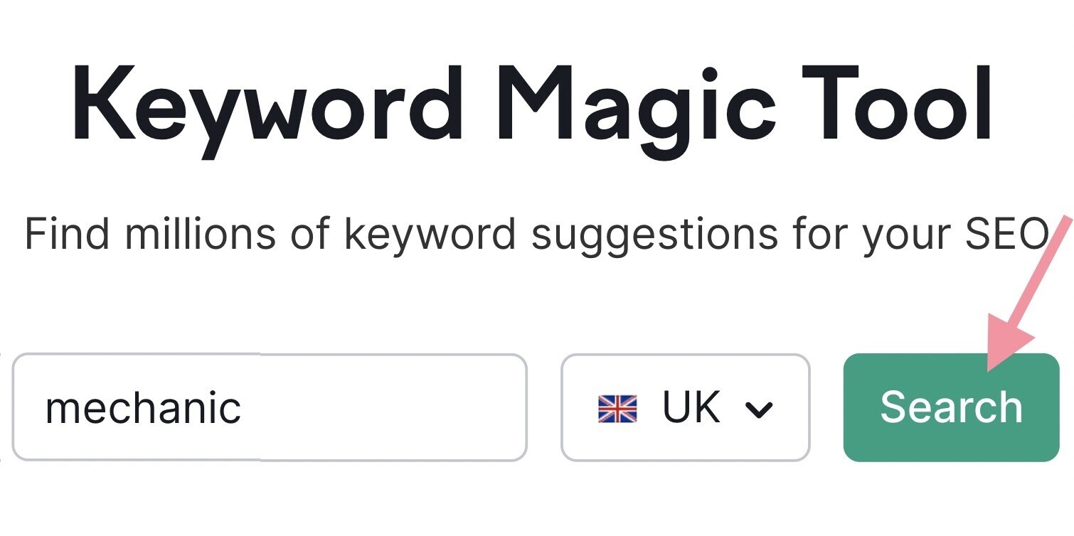 Keyword Magic Tool