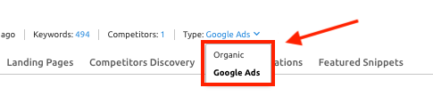 Position Tracking Keyword Type Adwords