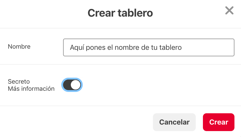 Qué es Pinterest - Tableros secretos