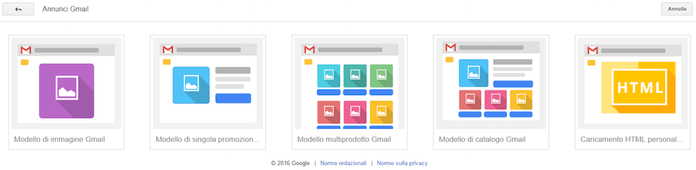 GMail Sponsored Promotion: i 5 formati di annuncio disponibili