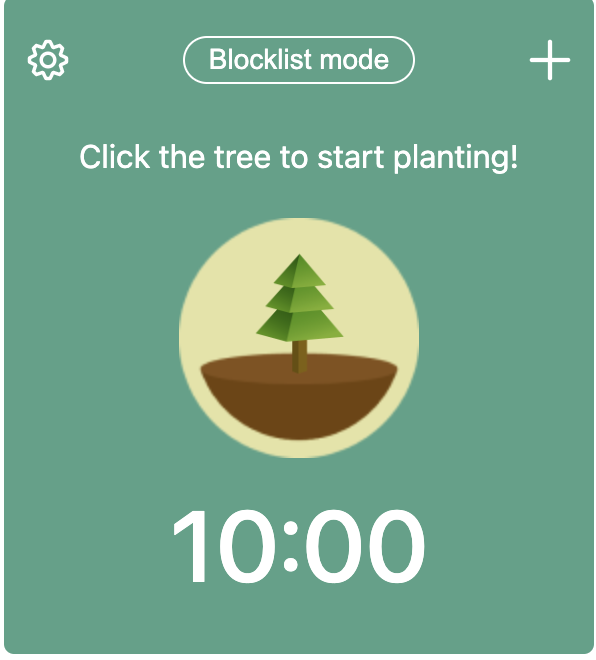The forest app will plant a tree when you stay focused!