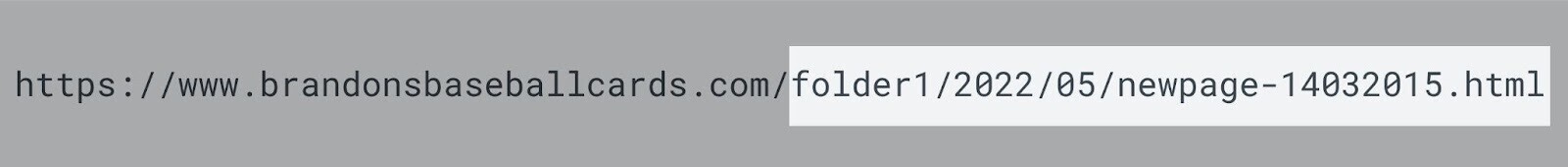 a poorly optimized URL that does not intelligibly  communicates the taxable   of the page