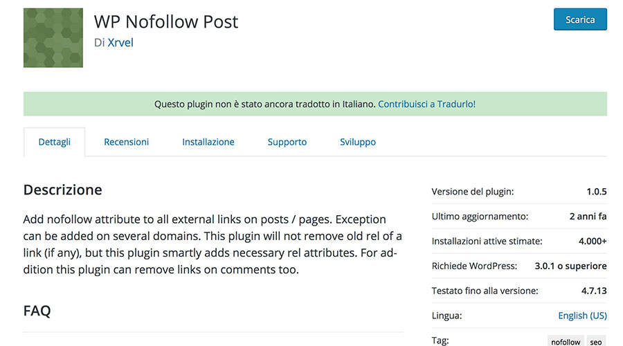 WP Nofollow Post