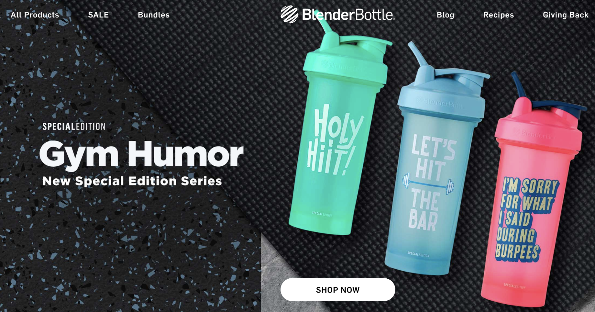 Sitio web de BlenderBottle