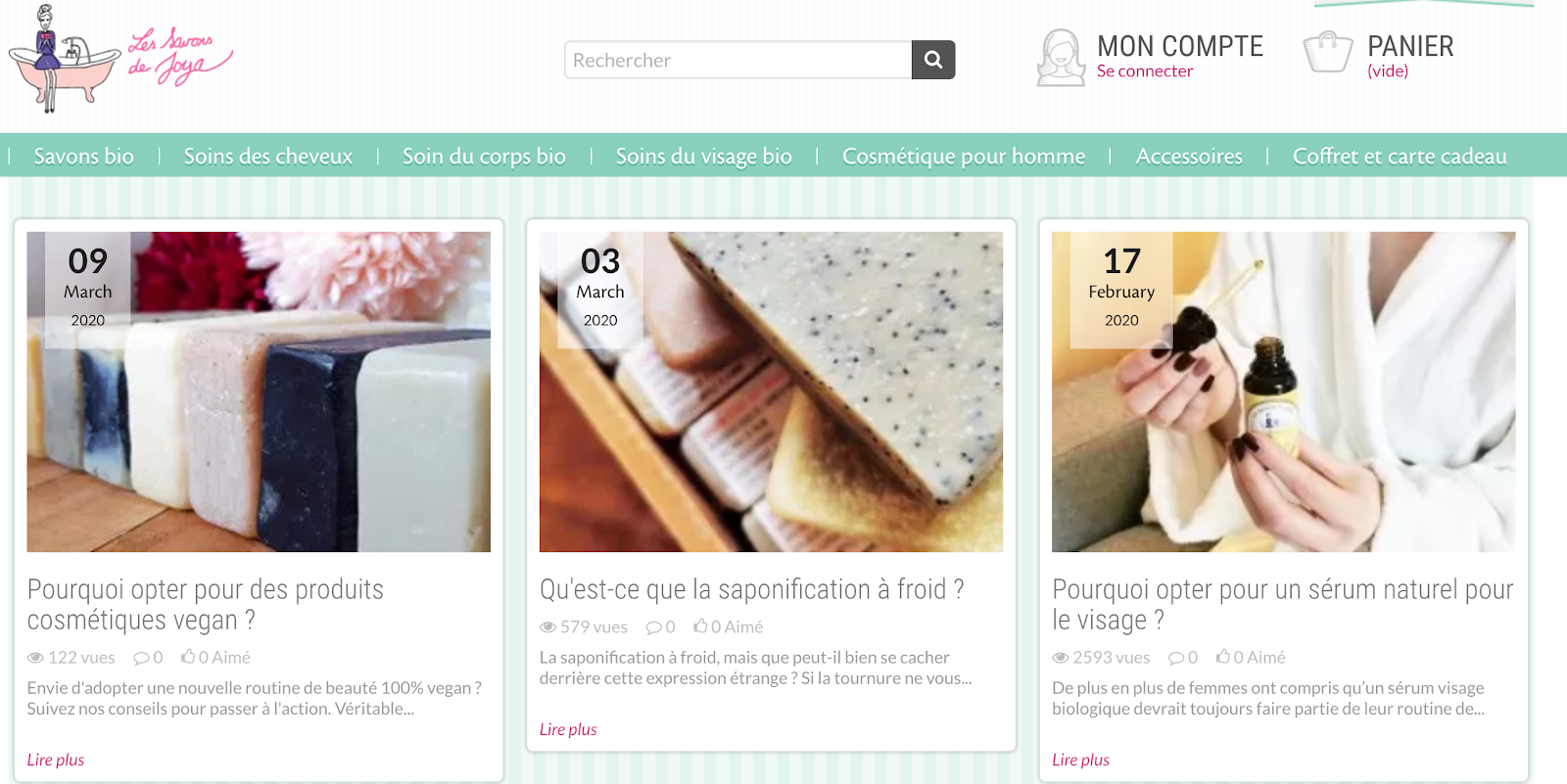 blog savon e-commerce