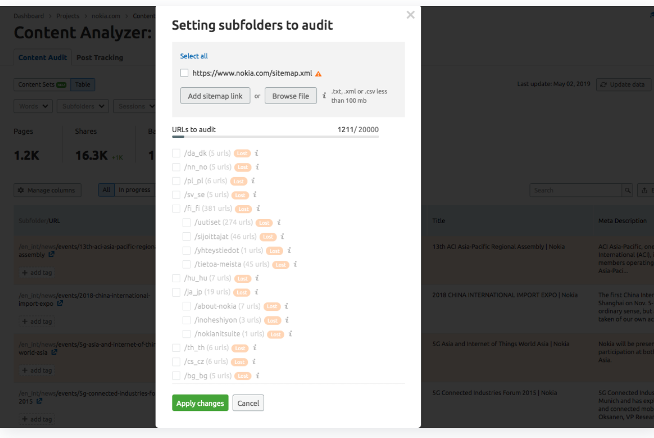 aplicando mudanças na auditoria