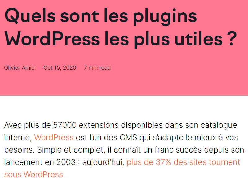 Exemple de lien éditorial