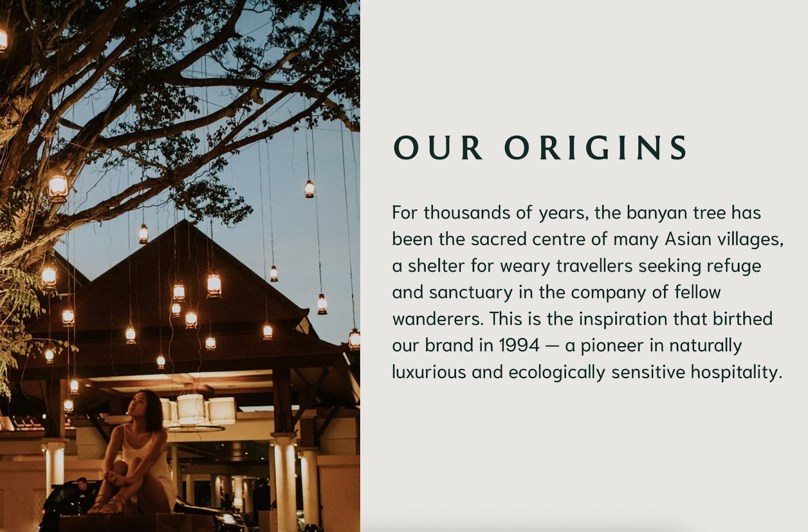Barnyard Tree's "Our Origins" section