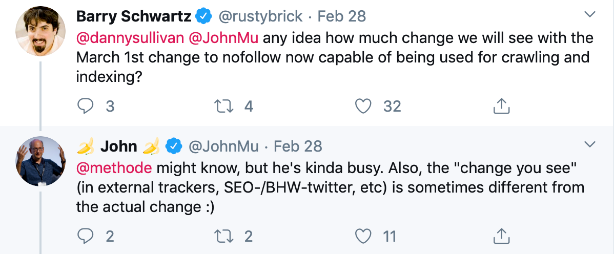 Comentario nofollow de Google