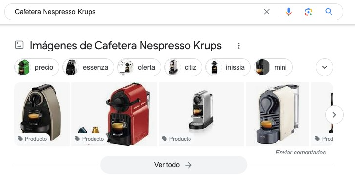 Image Pack más grande para la palabra clave "Cafetera Nespresso Krups"