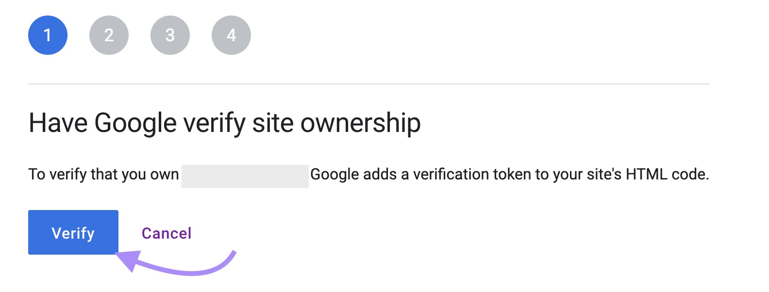 Have Google verify site ownership