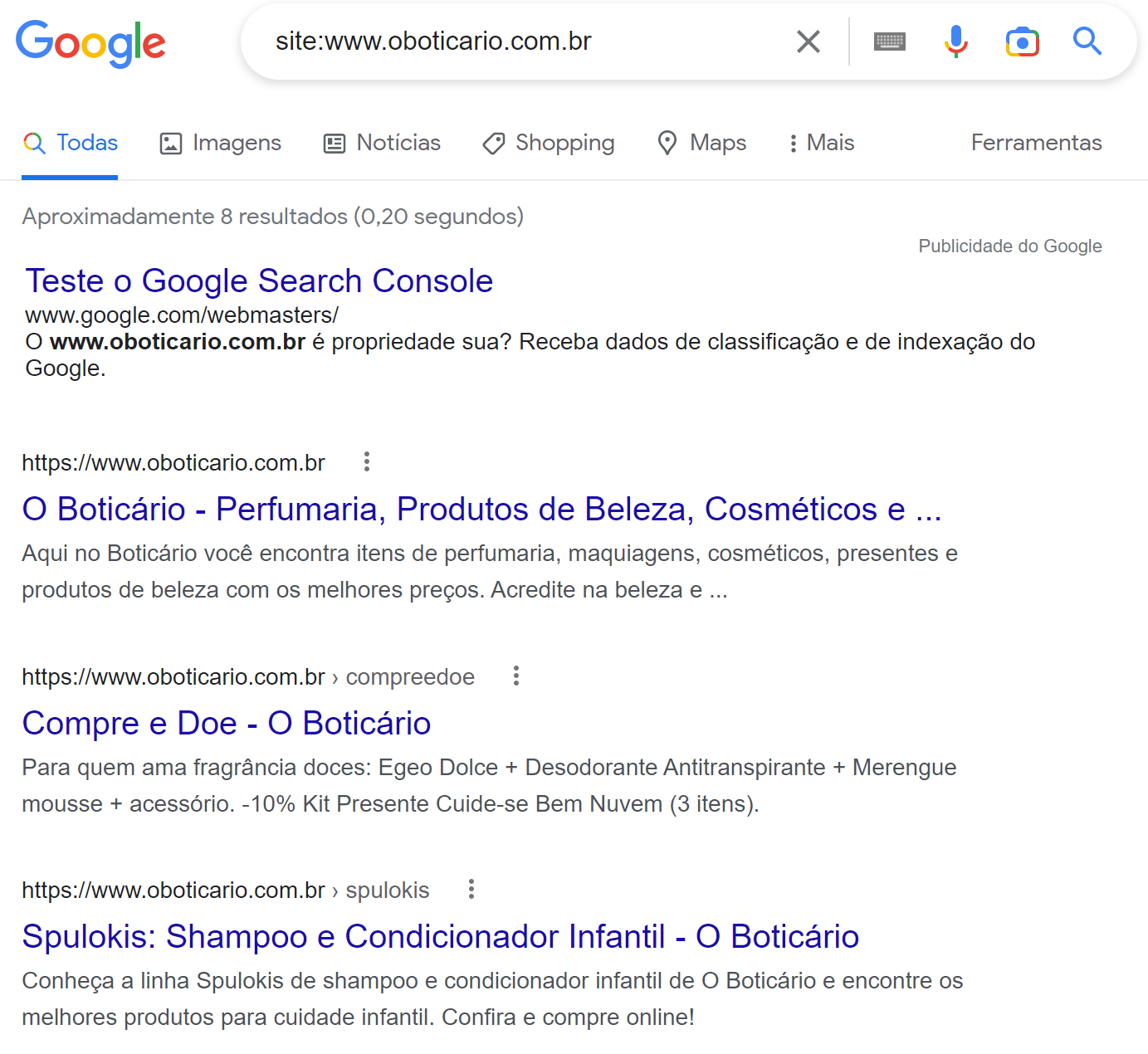 Como pesquisar por extensão no Google 2 usando operador de pesquisa de site no Google