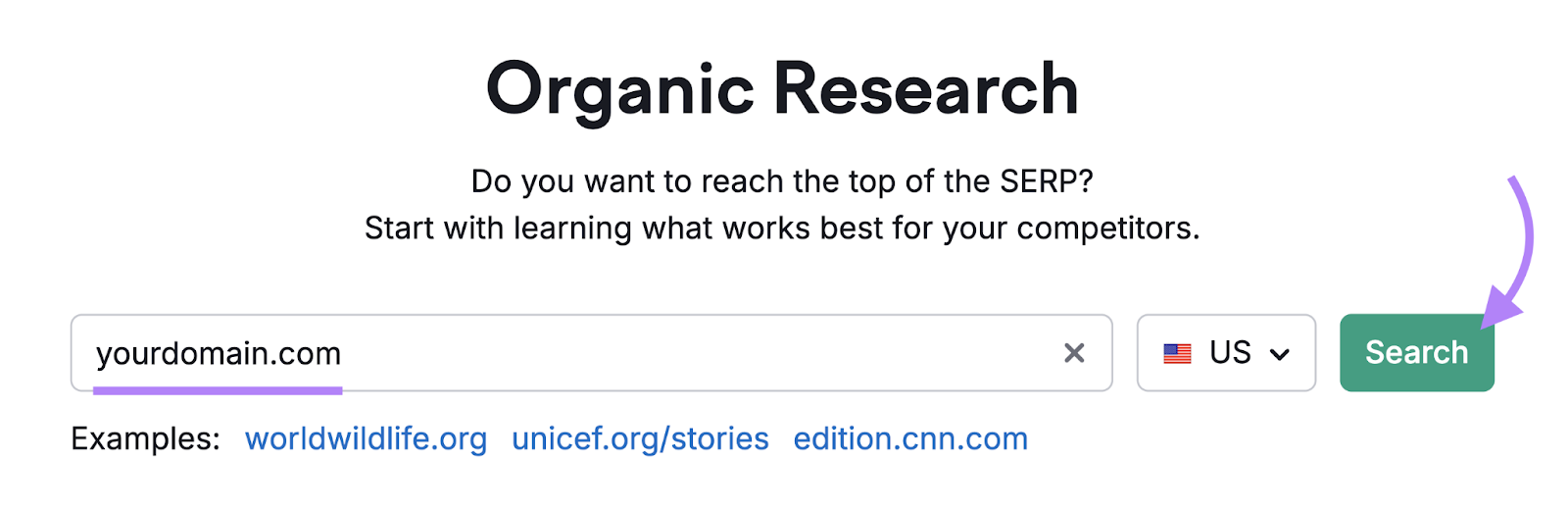 domain entered into Organic Research