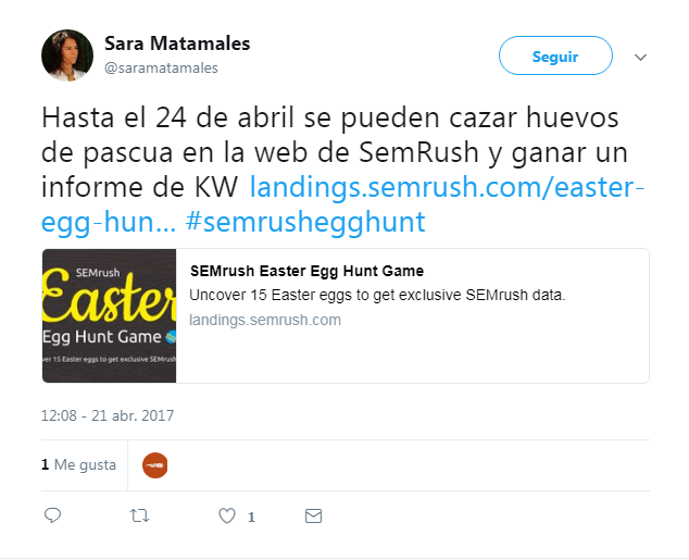 Gamificación en Marketing - tuit productos