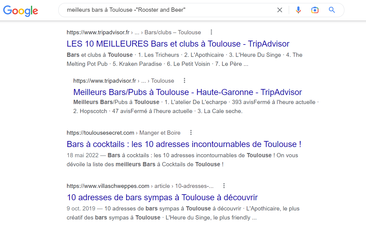 Recherche meilleurs bars à Toulouse -Rooster and Beer